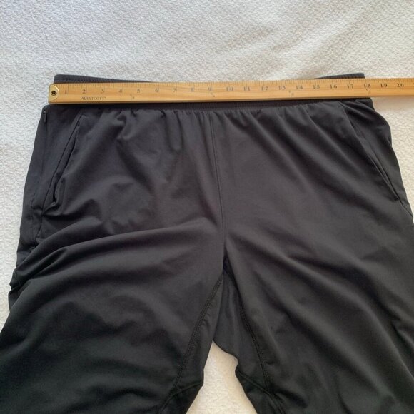 All in Motion black pull on elastic waist straight leg athletic sweatpants - Picture 8 of 10